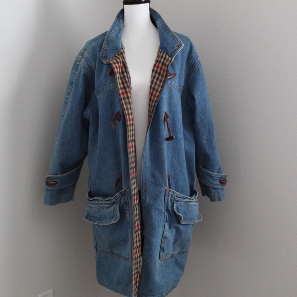 Vintage Jackets & Blazers - Vintage Denim Mid Length Jacket